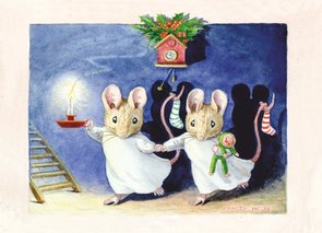 Postcard Racey Helps | Christmas Eve