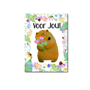Postcard Craft Only Happy Things | voor jou beer
