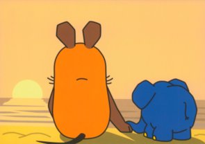 Postcard Sendung mit der Maus | Sunset together