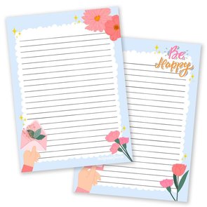 A5 Stationery Blue Notepad - Double Sided