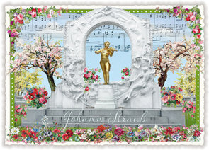PK 387 Tausendschön Postcard | Wien Johann Strauß
