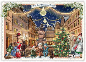 PK 882 Tausendschön Postcard | Frohe Weihnachten - Altstadt Frankfurt
