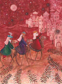 Postcard Bijdehansje | Three Kings