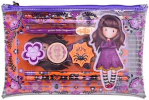 Gorjuss Stationery Set PVC Pencil Case Cobwebs