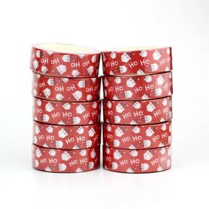 Washi Tape | Red Ho Ho Ho Santas