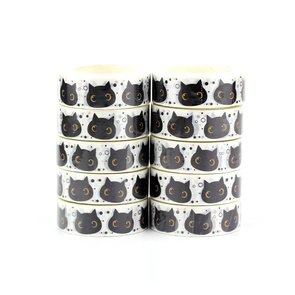 Washi Tape | Black Cat Faces