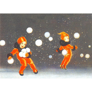 Postcard | Christmas Snowball Fight
