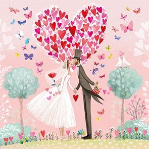 Mila Marquis Postcard | Bridal couple