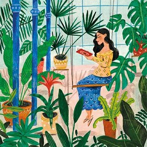 Caroline Bonne-Müller Postcard | Lesende Frau 