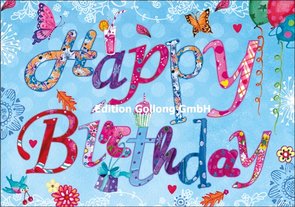 Double Card Cartita Design | Happy Birthday