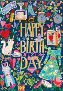 Mila Marquis Double Card | Happy Birthday (Women accessories)