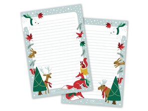 A5 Winter Forest Notepad by Heleen van den Thillart