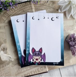 Bat Mail A6 Notepad - by Autumn Hex