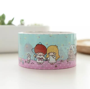 Large Adhesive PVC Decotape | Little Twin Stars Blue