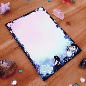 A6 Tiny Woodys Minerals Notepad - by TinyTami