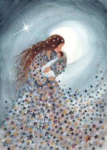 Postcard Bijdehansje | Blue Starry Love