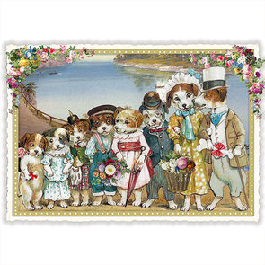 PK 949 Tausendschön Postcard | Dog Family