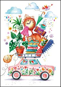 Rita Berman Double Card | Moving Car