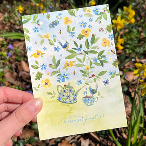 Postcard (Ik)vergeetjeniet(je) - Romyillustrations