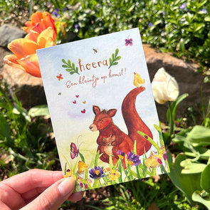 Postcard Kleintje op komst - Romyillustrations