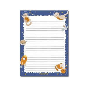 A5 Cats in space Notepad - Double Sided