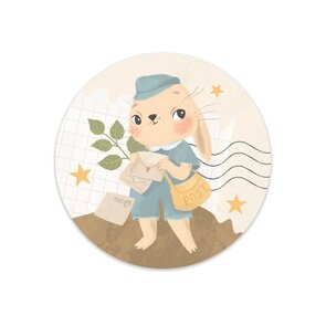 5 x Bunny Mail Stickers bt Little Lefty Lou