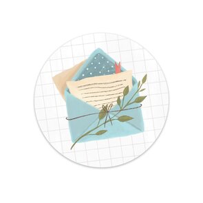 5 x Envelope Stickers bt Little Lefty Lou