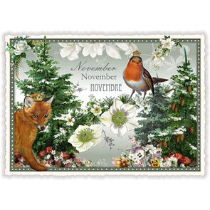 PK 1032 Tausendschön Postcard | November