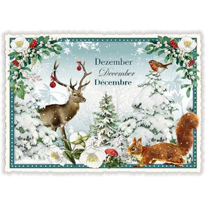 PK 1033 Tausendschön Postcard | December