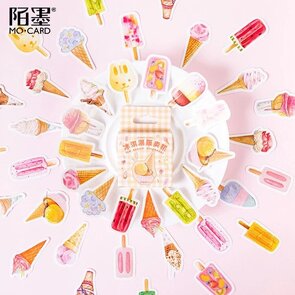 Sticker Flakes Box | Icecreams