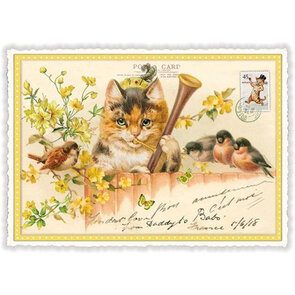 PK 955 Tausendschön Postcard | Cat Clarinet