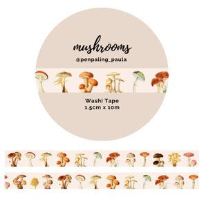Washi Tape Mushrooms by Penpaling Paula