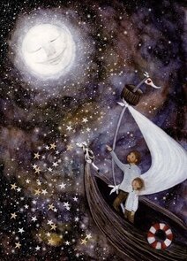 Postcard Bijdehansje | Father Ship