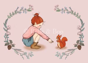 Postcard Belle and Boo | Squirrel Girl