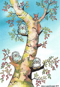 Postcard 104 by Minna Lehväslaiho