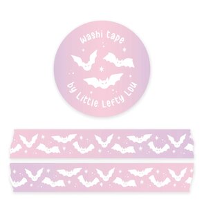 White Bats Washi Tape - Little Lefty Lou 
