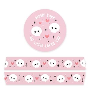 Skulls Pink Washi Tape - Little Lefty Lou 