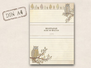 A4 Letter Paper Pad TikiOno | Eule