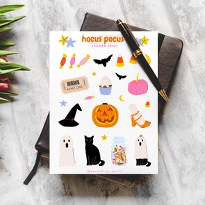 Hocus Pocus Sticker Sheet by Penpaling Paula