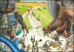 Gallery Cards Postcard | Alfabet, Spelende dieren, Charlotte Dematons