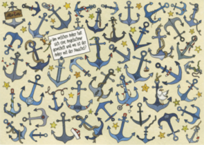 Search Postcard | Um welchen Anker hat sich eine Angelschnur gewicklelt... ?