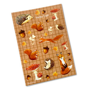 Stickersheet Hello Fall! by Esther Bennink
