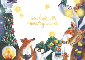 Postcard Christmas with Friends - Romyillustrations