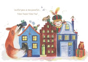 Postcard Huisjes Sint - Romyillustrations