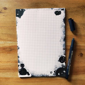 A5 Moo Moo Moo Notepad - by TinyTami