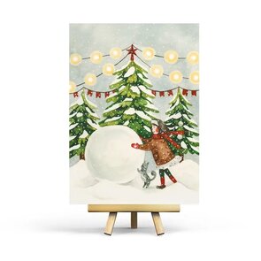 Postcard Snowman by Penpaling Paula