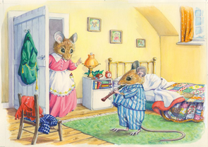 Postcard Audrey Tarrant | Pip Squeak Joins The Band