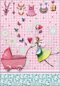 Mila Marquis Folded Card | Baby Girl