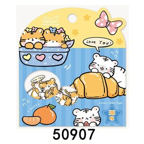 Nekoni Sticker Flakes Sack | Lovely Little Tiger