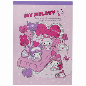 Sanrio Large Memo Pad | My Melody and Kuromi Slumber Party